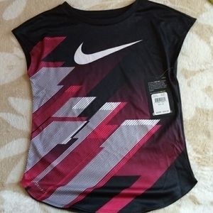 Nike Dry T-Shirt 6x Red, Black and White